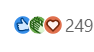 249 reactions