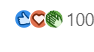 100 reactions